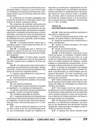 EM                            EE                                                   EM                                                                                       EE
   EM                           EM                                                      NP                       EM                          PE                                                                                      NP
                              PE                          PE                          SI                       PE                                                             EM                                                  SI
 PE                          N                         SI
                                                         N                                                                                SI
                                                                                                                                            N
                                                                                                                                                                          PE
N                          SI                                                                               SI
                                                                                                              N                                                         N
                                                formadores deEM                                                                                                      SI                                                    M
                   E  M I - cursosEM                                         E profissionais para a exercidas por professores e especialistas emE edu-
                                                                                                                                  EM
                                                                           Po curso normal supe- cação no desempenho de atividades educativas,
                                                                                                       M                                                                                   EM                          PE
              PEeducação básica, inclusive  E
                                                                      SI
                                                                        N                           EE                          PE                          EM                            E
                                                                                                                                                                                                                  SI
                                                                                                                                                                                                                    N
                                        NP
           IN rior, destinado à formação de docentes P                                           N para a edu- S                                        PE
                                                                                                                             IN quando exercidas em estabelecimento de educa-         NP
          S                          S I
                                                                                              SI                                                     N                             SI
                   cação infantil e para Eas primeiras séries do ensino
                                                               M                                                                                   SI
                                                                                                                                ção básica em seus diversos níveisMe modalida-                            E
    M
 EE                fundamental; M                          E
                                                                                                                 EM                                                         M
                                                                                                                                des, incluídas, além Edo exercícioNda docência, Eas                    PE
                            EE                         NP                           EM
                           P II - programas de formação pedagógicaPEpara de direção de unidade escolar eI as de coordena-                 EM                             E                                                      M
                                                    SI                          PE                                                      E                              P                         S                         PE
                      SI
                        N
                                                                           SI
                                                                              N                         SI
                                                                                                           N                        NP                            SI
                                                                                                                                                                     N
                                                                                                                                                                                                                       SI
                                                                                                                                                                                                                          N
                   portadores de diplomas de educação superior que
                                           M                                                                                      SI
                                                                                                                                ção e assessoramento pedagógico. (Incluído pela           M
                                          E
          EM queiram se Ededicar à educação básica;                                                                          M Lei nº 11.301, de 2006). NPE
                                                                                                                                                        EM
                                                                                                                                                                                        E                                                   EM
       PE                            N P
                                                                EE
                                                                   M
                                                                                             EE
                                                                                                 M                         E                        PE                                                       EE
                                                                                                                                                                                                                M                        PE
                             III -SIprogramas de educação continuada paraE                                                                                                      SI                                                  SI
                                                                                                                                                                                                                                      N
  S IN                                                     INP                          INP                         INP                        SIN                                                      I NP
                   os profissionais de S                  educação dosSdiversos níveis.                            S                    TÍTULO VII                                                     S
                            M                                                                                                                                            M
                         EE Art. 64 - AMformação de profissionais de edu-                                   M                          MDOS RECURSOS FINANCEIROS
                                                                                                                                                                   P EE                                                    EM
                    NP                        EE
                  Icação para administração, planejamento, inspeção,      E EM                         PEE                        PE
                                                                                                                                     E
                                                                                                                                                                IN                          EE
                                                                                                                                                                                              M
                                                                                                                                                                                                                     N  PE                     EM
                S                                                                                                                                             S
                                                                                                                                 N Art. 68 - Serão recursosPpúblicos destinados à
                                          NP                         NP
                   supervisãoSIe orientação educacional para a educa- SI                          SIN                                                                                  IN                          SI                        PE
                                                                   SI                                                                                                                S                                                  SI
                                                                                                                                                                                                                                           N
       EM ção básica, será feita em cursos de M                                              graduação em                       educaçãoEEM originários de:
                                                                                                                                                    os                                                      M
    PE                           M                                                        E                           EM                I -INPreceita de impostos própriosEE União, dos
                                                                                                                                                                              M
 IN                pedagogia ou em nível de pós-graduação, a critério
                              EE                         EM                           PE                          PE                       S                               EE                          P da                    EE
                                                                                                                                                                                                                                 M
                   daINP                             PE
                          instituição de ensino, garantida, nesta formação,      S IN                       S IN                Estados, do Distrito P                 N Federal e dosNMunicípios;INP
                                                                                                                                                                                                 S I
                   aS                             IN                                                                                                                SI                                                   S
                       base comumSnacional.
                                                                           M
                                                                         Edocente, exceto para a PE  M                            EM II - receita de transferências constitucionais e                                                         M
                                                                                                                                                                                         M
            EM               Art. 65 - A formaçãoE
                                       M                             P                            EE                          N outras transferências;   EM                           EE                        EM                          EE
         PE educaçãoEsuperior, incluirá prática deINP           SI
                                                                   N                           ensino de, no SI                         III - receita do salário-educação eE de outras INP
                                                                                                                                                      PE                            P
      IN                           PE                                                       S                                                     IN sociais; SIN                                           NP                       S
    S              mínimo, trezentas horas.
                                IN                                                                                 M            contribuições    S                                                        SI
                               S                        EM
                             Art. 66 - A preparação para o exercícioE do          EM                          PE                        IV - receita de M               incentivos fiscais;                                  EM
                                                    PE                        PE nível de pós-gra-         IN
                                                                                                                                        M
                                                                                                                                     EEV - outros recursos previstos em lei. NPE
                                                                                                                                                                   EE                          EE
                                                                                                                                                                                                  M
                   magistério superior far-se-á em
                    EM                         SI
                                                 N                                                       S                         P                              P                          P                                                    SI
                 Eduação, prioritariamente emIN                           S programas de mestra- SIN Art. 69 - ANUnião aplicará, anualmente,I nunca           I                           IN                         S
             NP                                                                                                                                             S                            S
                                                                                                                                                                                                                                           M
          SI do e doutorado.          EM                                                         EM                             menos de dezoito, e os Estados, o Distrito Federal EE
                                    PE                                                       PE
                                                                E-MO notório saber, reconhe-M e os Municípios, vinte eEM                           M                                                         EM ou o que NP
                                  N
                             Parágrafo único
                                SI                           PE                         SI
                                                                                           N
                                                                                                                    PE
                                                                                                                       E                       EE                             PE cinco por cento,         PE                      SI
 EM                                                      IN com curso de doutoradoNem consta P respectivas Constituições ou Leis Orgâ-                                    IN                           IN
                   cido por universidade
                         M
                                                       S                                                      S I
                                                                                                                                        S INnas                          S                           S
                   área afim, poderá suprir a exigência de título aca-
                      EE                                                     EE
                                                                               M                                                nicas, da receita resultante de impostos, compre-                                         EM
                   P
               Ndêmico.                      E M                           P                           M                                                        EM
                                                                                                                                endidas as transferências constitucionais,Nna              EM                          PE ma-                 EM
             SI                           PE                            N                           EE                           M
                                                                     SIde ensino promoverão a PEEnutenção e desenvolvimento do ensino público.              PE                          PE                       SI                        PE
                                        N
                             Art. 67 - Os sistemas
                                     SI                                                         NP                                                     SI
                                                                                                                                                         N
                                                                                                                                                                                   SI
                                                                                                                                                                                      N
                                                                                                                                                                                                                                        IN
     E M           valorização dos profissionais da educação, assegu-
                                                              M                               SI                        S IN            § 1º - A parcela da arrecadação de impostos S                      M
    E                                                        E                                                                                EM                                                          E
NP                 rando-lhes, inclusiveEnos termos dos estatutos e dos
                               M                                                                                                transferida pela União aos Estados,E ao Distrito Fe-
                                                                                                                                                                            M
                            EE                         NP                           EM                                                    PE                             EE                         NP                       EE
                                                                                                                                                                                                                                M
                   planos de carreira do magistério público: EEM
                        N P                         SI                          PE                                              deral e aos Municípios, ou pelos I Estados aosPres-
                                                                                                                                       IN                            N P                        S
                     SI I - ingresso exclusivamente por concurso pú- pectivos Municípios, não será considerada,N para
                                                                           SI
                                                                              N
                                                                                                      IN
                                                                                                         P                           S                            SI                                                   SI                        SIN
                                          EM                                                         S                                                                                   M
                                                                                                                              EMefeito do cálculo previstoPEE
          EM blico de provas e títulos;M
                                       PE                                                                                   PE                         EM                             neste artigo, M           receita do M
       PE                                                       EE
                             II - Saperfeiçoamento profissional continuado,N governo que a transferir.IN
                                    IN                                                       M                          I                           PE                          S                            EE                        EE
    IN                                                      NP                            EE remunerado                S                        IN Serão consideradas excluídas das recei- P             NP                        N
  S                inclusive com licenciamento periódico SI                          NP                                                 § 2º -S                                                        SI                       SI
                          EM
                   para esse fim;                                                 SI                         EM                                                        EM
                                                                                                                                tas de impostos mencionadas neste artigo as ope-
                                                                                                                                                                     E
                       PE                        M                                                        PE                         EM
                                                                                                                                rações de créditoP por antecipação de receitaMorça-          EM                                                    E
                S IN III - piso Psalarial profissional;
                                             EE                           M                            IN                         PE
                                                                                                      S titulação Imentária de impostos.                      S IN                        PE                          EE                        PE
                                                                                                                                N
                             IV - progressão funcional baseada na
                                       SI
                                         N                          PE
                                                                       E                                                      S                                                      SI
                                                                                                                                                                                        N                        NP                        SI
                                                                                                                                                                                                                                              N
                                                                                               M                                                                                                               SI corres-
       EM ou habilitação, e na avaliação do desempenho; M      SI
                                                                  N                           E                                         § 3º -EM      Para fixação inicial dos valores
    PE                       VEMperíodo reservado a estudos, planejamento                  PE                        E                          PE
                                                                                                                                pondentes aos mínimos estatuídos neste artigo, seráE
                                                                                                                                                                              M                                                      M
 IN                           E
                                 -                                                      N
                                                                                     SItrabalho; NPE                                       SIN                             EE                         EM do orçamento         N PE
                          NP
                   e avaliação, incluído na carga de EM                                                       I                 considerada a receita estimada naElei NP                          P                         SI
                       SI VI - condições adequadas de trabalho. S
                                                 PE                         E M                                                 anual, ajustada, quando for o caso, SI                       S IN por lei que auto-
                                           SI
                                              N
                                                                         PE                                                       EM                                                                                  M
                             § 1º - A experiência docente é pré-requisito para PE                    M                          rizar a abertura de créditos adicionais, comEbase no                                                         EM
            EM                                                        N                           EE
                                                                   SI quaisquer outras funções SIN eventual excesso de arrecadação.                      EM                          M                           PE                       PE
         PE o exercício profissional de                                                       NP                                                      PE                          EE                          IN                        N
    S IN                           EM
                   de magistério, nos termos das normas
                                 E                           M                              SI de cada sis-                             § 4ºS- As IN diferençasPentre a receitaSe a despesa SI
                                P                          E                                                                                                                 IN
                                                        PE
                   temaNde ensino. (Renumerado pela Lei nº 11.301,                                                EM                                                        S
                                                                                                                                previstas e as efetivamente realizadas, que resul-                   EM
                           SI                       IN                           EM                          PE                         M                                                        PE                         EM
                   de 2006)                        S                          P E                         I N                   tem  EEno não atendimento dos percentuais mínimos
                                                                                                                                                                   M                           N                          PE                     SI
                                                                           IN                            S                         P                             E                          SI                          N
                M            § 2º - Para os efeitos Sdo disposto no § 5º do SIN
                                          EM                                                                                    obrigatórios, serão apuradas e corrigidas a SI
                                                                                                                                                             PE                                                      cada tri-
             EE                                                                                                                                           N
         NP art. 40 e Ino § 8º do art.MPE                          201 da Constituição Fede-   EE
                                                                                                  M                                                     SI
                                                                                                                                mestre do exercício financeiro.                     EM                                                    EM
       SI                            N
                   ral, sãoS consideradas                       E funções deNP               magistério as               M              § 5º - O repasse IN                      PE valores referidos neste NPE
                                                                                                                                                                                dos                          EM
                                                             PE                         SI                           EE                                                                                   PE                      SI
M                            M                         S IN                                                     INP                        E EM                              S
                                                                                                                                                                                                     SIN
                         EE                                                                                   S                        NP                           EM
                     NP                                                     EE
                                                                               M                                                    SI                                                                                    EM
                    I                          M                           P                                                                                     PE                        EM                         PE
                 S
                                          PE
                                             E                          N                          EE
                                                                                                       M
                                                                                                                                                           SI
                                                                                                                                                             N                          PE                          N                         EM
          M APOSTILA DE LEGISLAÇÃO –NPCONCURSO 2012 – SINPEEM        SI                                                                                                              N                           SI   29                   PE
                                     SI
                                        N                                                                                   EM                                                     SI                                                  SI
                                                                                                                                                                                                                                         N
      PEE                                                     M                              SI                          PE                       EM                                                       M
                                                                                                                      N                       PE                                                        EE
 SI
   N                           M                          EE                                                       SI                                                       M
                            EE                        NP                            EM                                                   S IN                            EE                         NP                       EE
                                                                                                                                                                                                                                M
                          P                          I                            E                                                                                    P                        SI
 