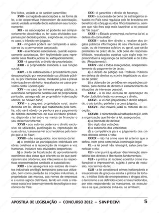 EM                           EE                                                 EM                                                                                   EE
   EM                          EM                                                    NP                      EM                         PE                                                                                  NP
                             PE                         PE                         SI                      PE                                                        EM                                                  SI
 PE                         N                        SI
                                                       N                                                                             SI
                                                                                                                                       N
                                                                                                                                                                 PE
N                         SI                                                                            SI
                                                                                                          N                                                    N
                                                                           M                                                                                 SI                                                     M
                  fins lícitos, vedada a de caráter paramilitar;
                  E M                       M                          P EE                                                  M XXX - é garantido o direito de herança;PEE
                                                                                                                            E XXXI - a sucessão de bens de estrangeiros si-        EM
               PE          XVIII - aPEE   criação de associações e, na M
                                                                    N                        EE forma da NPE                                         EM                          E                          N
            IN lei, a de cooperativas independem deINP
                                      N                           SI                                                                             PE
                                                                                                                      I tuados no País será regulada pela lei brasileira em  NP                          SI
          S                        S I                                                     autorização, S                                     N                            SI
                  sendo vedada a interferência estatal em seu funcio-
                                                                                       S                                                    SI
                                                                                                                         benefício do cônjuge ou dos filhos brasileiros, sem-                   EM
    M                                                    EM
 EE               namento; EM                         PE                        M                         E M                                                     EM
                                                                                                                         pre que não lhes seja mais favorável a lei pessoal
                                                                                                                                     M                                                       PE                        EM
                        PEXIX - as associações só poderão ser compul- do “de cujus”;
                                                 SI
                                                    N
                                                                            PE
                                                                               E                       PE                         EE                          PE                        SI
                                                                                                                                                                                           N
                                                                                                                                                                                                                    PE
                    SI
                      N
                                                                       SI
                                                                          N                       SI
                                                                                                    N                        NP                           SI
                                                                                                                                                             N
                                                                                                                                                                                                              SI
                                                                                                                                                                                                                 N
                  soriamente dissolvidas ou ter suas atividades sus-
                                         M                                                                                 SI XXXII - o Estado promoverá, na forma da lei, a     M
                                        E
           EM pensas por Edecisão judicial, exigindo-se, no primei- EM defesa do consumidor; NPE                                                 EM
                                                                                                                                                                               E                                                  EM
                                     P
       PE ro caso,So trânsito emPjulgado;
                                 IN                         EE
                                                               M
                                                                                       EE
                                                                                          M
                                                                                                                   E                         PE                                                    EE
                                                                                                                                                                                                      M                         PE
                                                                                                                                  XXXIII - todos têm I direito a receber dos ór-SIN
    IN                                                  N                          NP                         NP                         IN                             S
                                                                                                                                                                                                NP
  S                                                    I
                           XX - ninguém Spoderá ser compelido a asso-            SI                         SI                          S
                                                                                                                         gãos públicos informações de seu Sinteresse parti-                   I
                        EM ou a permanecer associado;
                  ciar-se                                                                                                cular, ou de interesse               EM coletivo ou geral, que serão                      EM
                     PE                       M                                                   EE
                                                                                                      M                        EM                          PE                         M                         PE
                  IN XXI - as PEE                                      EM
                                          entidades associativas, quando expres-                P                          PE                           IN
                                                                                                                         prestadas no prazo da lei, sob pena de responsa-          EE                                                  M
                S                                                     E                                                   N                            S                         P                          IN                       EE
                  samente autorizadas, têm P
                                       IN                                                    IN
                                                                 N legitimidade Spara repre- SIbilidade, ressalvadas aquelas cujo sigiloS seja im- INP                        IN
                                     S                         SI                                                                                                           S
       EM sentar seus filiados judicial ou extrajudicialmente; M prescindível à segurança da sociedade e do Esta- S                          EM
    PE                     XXII - é garantido o direito de Epropriedade;PEE
                              M                                                     EM                                                   PE
                                                                                                                         do; (Regulamento). EEM                                                 EM
 IN                        EE                         EM                         P                                                   IN                                                      PE                         EM
                        N PXXIII - a propriedade atenderá a sua função
                                                  PE                         SIN                      S IN                          S
                                                                                                                                                              NP
                                                                                                                                  XXXIV - são aItodos assegurados, independen-          SIN                          PE
                     SI
                  social;                    SI
                                               N
                                                                                                                         temente do pagamento de taxas:     S                                                    SI
                                                                                                                                                                                                                   N
                                                                     EM                                                    EM
                           XXIV - a lei estabelecerá o procedimento para PE a) o direito de petiçãoEM
                                                                                              M                                                                                                                                     EM
             EM                      M                           PE                         EE                         N                          EM                         E aos PoderesMPúblicos PE E
         PE desapropriação por necessidade ou utilidade públi- SI em defesa de direitos ouINP
                                    E                       SI
                                                              N                         NP                                                     PE                                                   PE
                                                                                                                                                                          contra ilegalidade ou abu- IN
      IN                        PE                                                   SI justa e prévia so de poder;                       SIN                          S                         IN                         S
    S             ca, ou Ipor interesse social, mediante
                              N                                                                             M                                                                                   S
                            S                        EM                                                    E
                  indenização em dinheiro, ressalvados os casosEpre-           M                                                  b) a obtenção M certidões em repartiçõesEpú-
                                                                                                                                                               de                                                     M
                                                 PE                         EE                      IN
                                                                                                       P                          M
                                                                                                                               EE para defesa de direitos PEEesclarecimento de
                                                                                                                                                           EE
                                                                                                                                                                                         M
                                                                                                                                                                                                                  PE
                  vistos nesta Constituição; N
                     M                       IN                           P                       S                      blicas,
                                                                                                                             P                            P                          e                          N                        SI
                 EE XXV - noS caso de iminente perigo público, a situações de interesse pessoal;
                                                                     SI                                                   IN                           IN                        IN                          SI
              NP                                                                                                         S                           S                          S
                                                                                                                                                                                                                                  M
           SI autoridadeEM             competente M           poderá usar deEpropriedade   M                                      XXXV - a lei não excluirá da apreciação do EE
                                                                                       PE
                                 PE asseguradaEao proprietário indenizaçãoM Poder Judiciário lesão ou ameaça a direito;                     M                           EM                         EM                        P
                  particular,
                             SI
                               N                         PE                       SI
                                                                                     N                         EE                         E                            E                        PE                       SI
                                                                                                                                                                                                                            N
 EM               ulterior, se houver Sdano;          IN                                                  NP                          PE - a lei não Pprejudicará So direito adquiri-
                                                                                                                                  XXXVI                          IN                          IN
                                                                                                        SI                         IN                           S
                      EM XXVI - a pequena propriedade rural, assim do, oS ato jurídicoM
                                                                          EM                                                                                perfeito e a coisa julgada; EM
                  PE                        M                         PE                                                                               EE                         EM                          PE
               INdefinida emPEE desde que trabalhada EEM famí- EM XXXVII - Pnão haverá juízo ou tribunal de ex-
                                          lei,                     IN                         pela
                                                                                                                                                                               PE                         IN                         EM
              S lia, não será objeto de penhora para P           S                                                                                N                                                      S                        PE
                                   SI
                                      N                                                   N pagamento NPE ceção;                                SI                        SI
                                                                                                                                                                             N
                                                                                                                                                                                                                               IN
     E M          de débitos decorrentes de sua atividade produti-
                                                          M                            SI                        S I              XXXVIII - é reconhecida a instituição do júri, com S           M
    E                                                  EE                                                                              EM                                                     EE
NP                        EE
                            M
                  va, dispondo a lei Psobre os meios de financiar o
                                                    N                          EM                                                  PE                           EE
                                                                                                                                                                   M
                                                                                                                         a organização que lhe der a lei, assegurados: EM
                                                                                                                                                                                          NP
                  seuP desenvolvimento;
                      N                          SI                         PE                        EM                         N
                                                                                                                               SI a) a plenitude de defesa; SNP
                                                                                                                                                                                         I                          PE
                    SI XXVII - aos autores pertence o direitoEexclu-   SIN                         P                              b) o sigilo das         SI votações;                                        S IN                      SIN
                                                                                               IN
                                        EM                                                    S                        EM c) a soberania dos veredictos;                       EM
          EM sivo de utilização, publicação ou reprodução de PE
                                     PE                        M                                                                                EM                          PE                      EM                           M
         E                        N                          E
                  suas obras, transmissível aos herdeiros pelo tem-N
                                SI                        PE                                                                      d) aNcompetência SIN o julgamento dos cri- PEE
                                                                                                                                             PE                         para                      PE
     NP                                                                              EM                         SI                     SI
  SI              po que a lei fixar; SIN                                         PE                                     mes dolosos contra a vida;                                          SI
                                                                                                                                                                                               N                        SI
                                                                                                                                                                                                                          N
                         M
                        E XXVIII - são assegurados, S                          IN termos da M
                                                                              nos                      E lei:                     XXXIX - não há              E M crime sem lei anterior que o
                     PE a) a proteção às participações individuais em defina, nem penaPE
                                            EM                                                     PE                        EE
                                                                                                                                M
                                                                                                                                                         N sem prévia EEM          cominação legal;              M                       E
                SI
                   N
                                          PE e à reprodução da imagem e voz INP XL - a lei SI
                                                                     M                         SI
                                                                                                 N
                                                                                                                                                                                 P                           EE                       PE
                  obras coletivas       N                          E                                                                                   penal não retroagirá, salvo P
                                                                                                                                                                               N                        N para be-                SI
                                                                                                                                                                                                                                    N
                                     SI                         PE                       M
                                                                                                                       S                                                    SI                        SI
       EM humanas, inclusive nasNatividades desportivas; M neficiar o Eréu;
                                                           SI                         EE                                                     EM                                                                             M
    PE                     b)M direito de fiscalização do P
                                o                                                 N  aproveitamento           E                   XLI P a lei punirá Equalquer discriminação aten-E
                                                                                                                                          -                          M                                                   E
 IN                        EE                                                                              PE                         N
                                                                                SI ou de que parti- tatóriaSIdos direitos e Eliberdades fundamentais; INP                                   EM
                       NP
                  econômico das obras que criarem EM                                                  SI
                                                                                                         N                                                    NP                         PE                         S
                     SI                       PE
                  ciparem aos criadores, aos intérpretes e às respec-     M                                                       XLII - a prática          SI do racismoIN          S constitui crime ina-
                                           IN                         EE                                                   EM                                                                                 M
             EM
                                         S
                  tivas representações sindicais e associativas;  NP                       EE
                                                                                              M                         PE
                                                                                                                         fiançável e imprescritível, sujeito à pena EE reclu-
                                                                                                                                                  EM
                                                                                                                                                                                                           de                      EM
                                                               SI aos autores de inven- SIN são, nos termos da lei; EM                         PE
                                                                                                                                                                                                       P                         PE
         PE                XXIX - a lei assegurará                                      NP                                                                              PE                         SI
                                                                                                                                                                                                     N                         N
    S IN                        EM
                  tos industriais privilégio
                              E                                                      SI
                                                         M temporário para sua utiliza-                                                  S IN a lei considerará crimes inafiançáveis e SI
                             P                          E                                                                         XLIII -                           IN
                  ção, IN                            PE                                                    EM                                                      S                         M
                        S bem como proteção às criações industriais, à insuscetíveis de graça ou anistiaPaE prática da tortu-
                                                 IN                          EM                        PE                                                                                 E                           M
                  propriedade das               S marcas, aosPnomes de empresas ra ,Eo tráfico ilícito de entorpecentes e drogas PEE
                                                                           E                        IN                          E M
                                                                                                                                                           M                          N                           afins,                SI
                                                                                                  S
                M a outros signos distintivos,Ntendo em vista o inte- SINterrorismo e osE definidos como crimes hediondos,
                                                                                                                             P                                                      SI                       SI
                                                                                                                                                                                                               N
                  e                     EM                           SI                                                  o                            PE
              EE                                                                                                                                   N
                                     PE                                                    M
         NP resse social e o desenvolvimento tecnológico e eco-M por eles respondendo os Emandantes,EM executo- PEE
                                                                                        EE                                                       SI                          M                      os                            M
       SI
                  nômico S      do
                                   N
                                 I País;                   E M                         P                                 res e os que, podendoIN                         PE
                                                                                                                                                                       evitá-los, se omitirem;
                                                         PE                       SI
                                                                                    N                         EE                                                                                PE                       SI
                                                                                                                                                                                                                           N
                                                      IN                                                  NP                          EM                            S                       IN
M                        EM                         S                                                  SI                         PE                                                       S
                      PE                                                  EM                                                   IN                           EM                                                   EM
                   IN                      EM                         PE
                                                                                                                             S                           PE                       EM                          PE
                 S
                                        PE                          N                        EE
                                                                                                M
                                                                                                                                                    SI
                                                                                                                                                      N                        PE                          N                         EM
          M APOSTILA DE LEGISLAÇÃO –NPCONCURSO 2012 – SINPEEM    SI                                                                                                          N                           SI        5              PE
                                   SI
                                      N                                                                              EM                                                   SI                                                  SI
                                                                                                                                                                                                                                N
      PEE                                                 M                            SI                         PE                       EM                                                    M
                                                                                                               N                       PE                                                     EE
 SI
   N                        M                          EE                                                   SI                                                     M
                         EE                        NP                          EM                                                 S IN                          EE                        NP                         EE
                                                                                                                                                                                                                        M
                        P                         I                          E                                                                                P                        SI
 