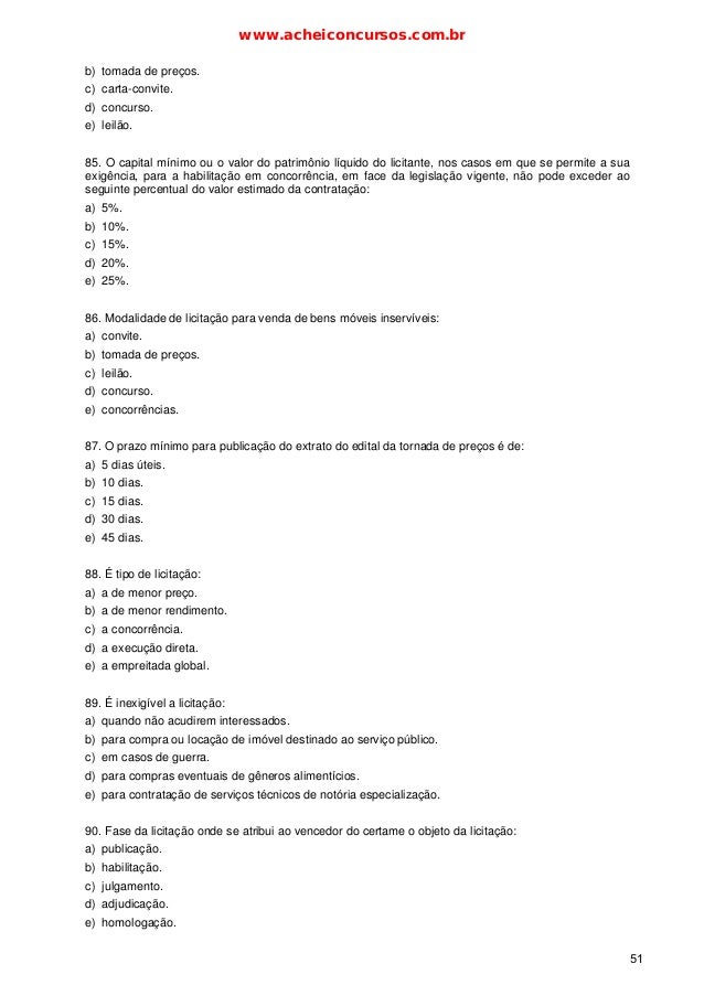 Apostila licitações