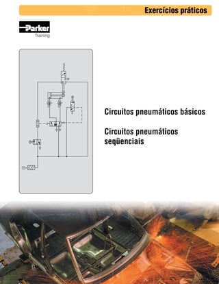 Exercícios práticos
Training

Circuitos pneumáticos básicos
Circuitos pneumáticos
seqüenciais

 