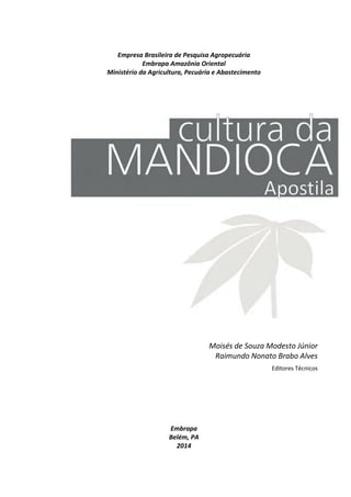 Empresa Brasileira de Pesquisa Agropecuária
Embrapa Amazônia Oriental
Ministério da Agricultura, Pecuária e Abastecimento
Moisés de Souza Modesto Júnior
Raimundo Nonato Brabo Alves
Editores Técnicos
Embrapa
Belém, PA
2014
 