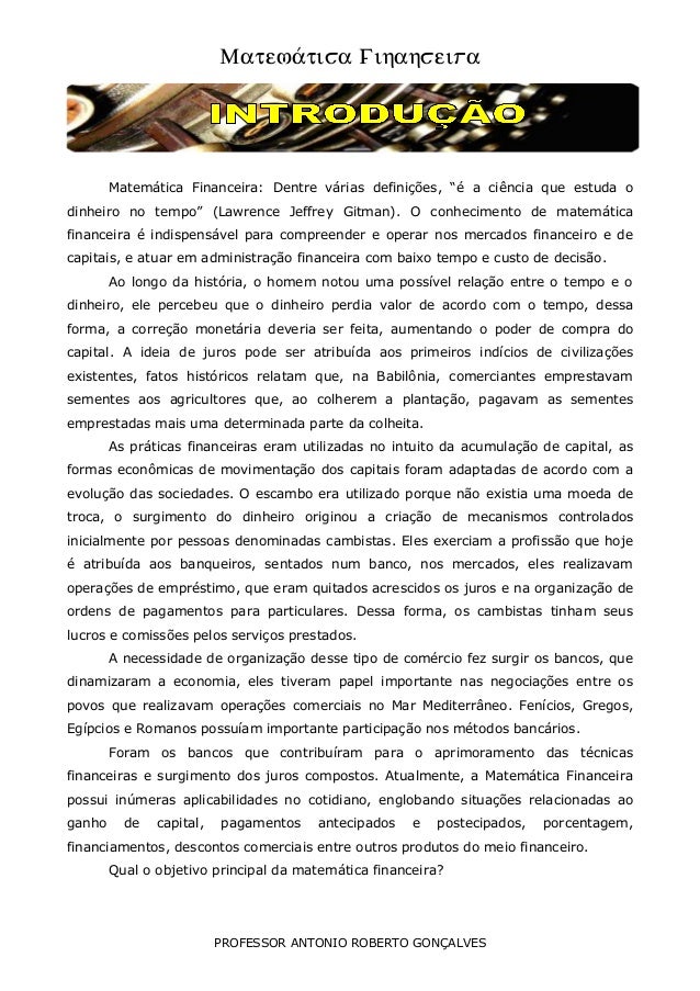 Matemática Financeira Apostila Fgv Mba Referencia Bibliografica apostila matematica financeira Matemática Financeira Apostila Fgv Mba Referencia Bibliografica apostila matematica financeira