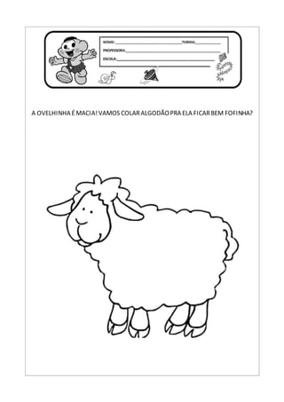 A OVELHINHA ÉMACIA!VAMOS COLARALGODÃOPRA ELA FICARBEM FOFINHA?