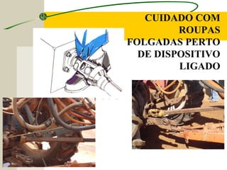 CUIDADO COM
ROUPAS
FOLGADAS PERTO
DE DISPOSITIVO
LIGADO
 