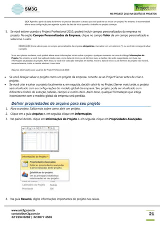 Apostila ms project 2010 | PDF