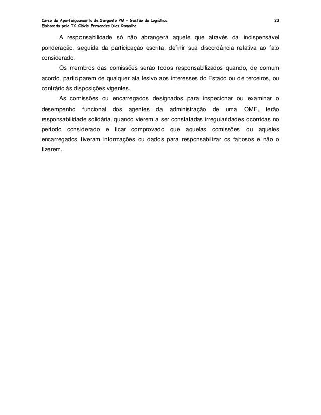 Curso de gestao de logistica