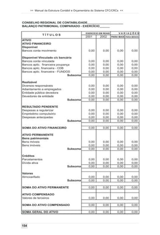 >> Manual da Estrutura Contábil e Orçamentária do Sistema CFC/CRCs <<




154
 