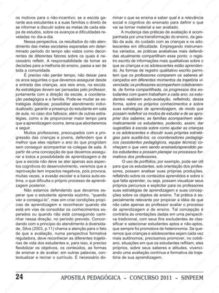 S                      SI                    NP                                             SI                    SI
                                                                                                                                                  N                     E                                               N                    PE
  M                                                                     SI                                                                                           PE                      EE                      SI                    IN
EE                                            EM                                                 EM                                                                 N                      NP                                             S
                      M
                                                                                             PE                       EM                                          SI                    SI
                  EE                       PE                      M                                               PE                     EM                                                                       M
                P
                                     SI
                                        N                    PE
                                                                  E                     SI
                                                                                          N
             IN os motivos para o não-incentivo; se a escola ga- minar o queEEse ensina e saber qual Pé a relevância
                                                                                                               IN                     PE                      M                                                 EE                   EM
           S                                              IN                                                 S                    IN                                               EM                      IN                     PE                   PE
                   rante aos                            S
                               M estudantes e a suas famílias o direito de social e Scognitiva do Pensinado para definirSIo que
                                                                               EM                                                S
                                                                                                                                                      I NP                   N
                                                                                                                                                                                 E                       S                      N                 SIN
 EM                se P
                           EE
                          informar eEdiscutir sobre as metasEE cada eta-  PE                         M                                                                    SI                     M
                                                M                      IN
                                                                                                   de                     M        vai se tornar material a ser avaliado.
                    SI
                       N                     E
                   pa de estudos, sobre osSavanços eIN
                                                                                               P
                                                                                                                    PE
                                                                                                                         E                    M                                               EE                     EM                     M
                                         NP                                                S dificuldades re-                              EEA mudança das práticas de avaliação é acom-E
                                                                                                                                                                 EM                      NP                      PE                    PE
                                      S I dia-a-dia.                                                            SIN                   N  P
                                                                                                                                   panhada por P
                                                                                                                                                                                        I
                                                                                                                                                               E transformação do ensino, da ges-
                                                                                                                                                                                      S                       N                      N
           EM veladas no                                 EE
                                                            M                                                                      SI                      N
                                                                                                                                                              uma                                           SI                    SI                   EM
        PE                   Nessa perspectiva, os resultados do não aten-
                               M                       P                          EM                                               tão da aula,          SI do cuidado com as crianças e os ado-
                                                                                                                                                                              M                                                                    PE
   SI
      N                      E                       N                       PE                      EM
                   dimento das metas escolares esperadas em deter- M lescentes em dificuldade. Empregando instrumen- SI
                                                  SI
                                                                                                                                                                             E                      M                                            N
                         PE                                               IN                      PE                       EE                    M                      PE                      EE                       EM
                    SI
                       N
                   minado período do tempo são vistos como decor-       S
                                                                                            SI
                                                                                               N                       NP                     EE                       N
                                                                                                                                   tos variados, asSIpráticas avaliativas mais defendi-M    NP                        PE
                                           M                                                                        SI                   NPatualmente compartilham esse ponto: o regis-   SI                      IN                   EE
                   rentes deEE           diferentes M           fatores sobre os quais é ne-                                       das SI                                                                       S
            M cessário Prefletir. APEE
                                                                                                            EM
                                                                                                                                                            Minformações mais qualitativas sobre o                                 NP                  NP
         EE                     S IN                    N                         EM
                                                            responsabilidade de Etomar as                                          tro escrito de         EE                     M                                               SI                 SI
     NP                                              SI                          E
                   decisões para a melhoria doPensino, passa a ser de EM que as crianças e osPadolescentes estão aprenden-
                                                                                                        P                                            NP                       EE                      EM
  SI                                                                     SI
                                                                            N                      SIN                      P E                    SI                   IN                         PE                    EM
                     EE
                        M
                   toda a comunidade.        M                                                                          IN         do. As formas de Sregistro qualitativo escrito permi- EEM SI
                                                                                                                                                                                                N                     PE
                                          EE                                                                          S
                NP           É preciso não perder tempo, M                                                                                 M                                                                     SI
                                                                                                                                                                                                                   N                  al-P
              SI os anos seguintes oEque devemosEassegurar desde cançados em M
                                      NP                      EM                         E não deixar para tem que os professores comparem os saberes SIN
                                                                                                                                        EE                    E diferentesM
                                   SI                                                NP                      EM                    NP                       E                     E momentos da trajetória vi-                                         EM
                                                       NP                                                PE                                             NP
                                                                                  SI anos, na escola. SI venciada; Ios professores acompanhem coletivamen-                     PE                        EM                                        PE
     EM            a entrada das crianças, aos seis  SI                                                N                                              S                     N                        PE                      EM                 IN
 PE                AsEE
                            M
                          estratégias devem ser Epensadas pelo professor, M                         SI                     M                                             SI
                                                                                                                                   te, de forma compartilhada, osNprogressos Edos es- S          I                        P
                                                                                                                         E                                                                     S                        N
                   NP                       M                         PE                                             PE                      EM                                                                      SI
                 SIjuntamenteEcom a direção da escola, a coordena- tudantes com EM
                                         E                       IN                       EM                                             PE
                                                                                                                                                                quem trabalham a cada ano; os estu-
                                                                                                                  IN es- dantes realizem auto-avaliação, refletindo, dessa              M                                               EM
                                    NP
                   ção pedagógica e a família. Pode-se mudar SasS                      PE                                            IN                     PE                      EE                       M                       PE                 E
                                  SI                                                 N
        EM tratégias didáticas; possibilitarI atendimento indivi- forma, sobre os próprios conhecimentos e sobre
                                                        M                         S
                                                                                                                                   S
                                                                                                                                                         IN                     IN
                                                                                                                                                                                   P
                                                                                                                                                                                                        PE
                                                                                                                                                                                                            E                   SI
                                                                                                                                                                                                                                  N
                                                                                                                                                                                                                                                    NP
    PE                                               EE                                                EM                                              S                      S                       N                                          SI
IN                 dualizado; garantir a presença do estudante em salaM suas estratégias de aprendizagem, de modo que
                        M                       NP                                                 PE                       E                                                                      SI                    M
                       E                      SI                        EM                    SI
                                                                                                N                       PE         possam redefinir EM modos de estudar ePde se apro-EM
                                                                                                                                               M                                                                      EE
                   PE                                                PE
                   de aula, no caso dos faltosos; além de outras estra-
                                                                                                                    IN                      EE                       os
                                                                                                                                                                  PE as famílias acompanhem siste-
                                                                                                                                                                                           M
                 N
               SI tégias, como a de proporcionarMmaior tempoSpara priar dos saberes;
                                                              SI
                                                                  N                                                                       P                     N                        E                     SI
                                                                                                                                                                                                                 N                     PE
                                    EEM                                                                                             S IN                     SI                      PE                                             IN                 NP
                                                                                   EE                                              maticamente os estudantes, podendo, assim,S dar N                                                                SI
                               NP                                                                                                                                               SI
                   que a aprendizagem ocorra, tema que abordaremos
                                                                                                         EM
    EM             a seguir. SI                      EM                       NP                     PE                                              EM
                                                                                                                                   sugestões à escola sobre comoEajudar as crianças                    M
 PE                                              PE                         SI                    IN com a pro-M e os adolescentesMe discutir suas própriasE estraté- EM
                                                                                                                            E                    PE                                              PE                         M
                      M Muitos SIN           professores, preocupados                            S                      PE                     IN                     E                       IN                       PE
                  Egressão das criançasEM jovens, defendem que é gias Spara auxiliá-los; os coordenadores pedagógi-PE
                    E
                                                                     e                                             SI
                                                                                                                     N                                             PE                        S
                                                                                                                                                                                                                  SI
                                                                                                                                                                                                                    N
              NP melhor que eles repitam o anoEEdo que progridam cos (assistentes pedagógicos, equipe técnica) co-
                                                               E                         M                                                                    S IN                                                                   SI
                                                                                                                                                                                                                                       N
            SI                      M                      N P                                                                     EM                                               M                                                                  SI
                                 EE                     SI                        NP colegas EM sala. A NPEnheçam o que vem sendo ensinado/aprendido pe-                         EE                     EM
     M             sem NP     conseguir acompanharSIos
                                                                                                    PE
                                                                                                        de                                           EM                     NP
                                                                                                                              SI los estudantes e possam planejar os processos for- EEM             PE                      EM
 EE                       SI
                   partir de uma concepção de que devemos assegu-                                                                                 PE                      SI                     IN                     PE
P                                               M                                                IN
                                             EE                      EM                        S                                             SI
                                                                                                                                                N                                              S
                                                                                                                                                                                                                   SI
                                                                                                                                                                                                                      N                    NP
                  M a todos P possibilidade de aprendizagemEEMde mativos dos professores.
                   rar
                                         N
                                            a
                                                                 PE
                                                                                                                    e                                             M                                                                      SI
                E                     SI
             PE que a escola não deve se ater Eapenas aosINP                                                                                                   EE                      M
                                                            IN                        M                         aspec-              M O usoINP portfolios,Epor exemplo, pode ser útil
                                                                                                                                                            de
                                                                                                                                                                                  PEsob orientação dos profes-
                                                           S
         IN tos cognitivos do desenvolvimento, veremos que a PEE                    E                       S                                                                                              M                     EM
        S                     M                                                N  P                                                para que os estudantes,
                                                                                                                                                        S
                                                                                                                                                                             S IN                      EE                     PE                  M
M
                   reprovação temMimpactos negativos, pois provoca,IN sores, possam analisar suas Ipróprias produções, PEE
                         PE
                             E
                                                 E                          SI                     EM                        S                   M                                                 NP                    SI
                                                                                                                                                                                                                            N
                   muitas vezes,Ea evasão escolar e a PE
                    SI
                      N                       P                                                baixa auto-es-                      refletindo sobre EM conteúdos Saprendidos e sobre o IN
                                                                                                                                              EE                    os
                                           IN
                   tima, o que dificulta oEEM
                                         S                                                S IN de aprendi- quePfalta aprender, ou seja, possam visualizar seus S
                                                                                                                    M                                           PE                                                 M
                                                                 próprio processo                                EE                    SIN                    N                      EM                        EE
            M
         EE zagemMposterior. SIN
                                                             P
                                                                                  EM                         NP                                            SI                     PE
                                                                                                                                   próprios percursos e explicitar para os professores                      NP                  EE
                                                                                                                                                                                                                                    M                 NP
                              EE                                                                          SI                                                                    N                        SI                                         SI
    NP                                                                         PE
                             Não estamos defendendo que devamos es- EM suas estratégias de SI                                                                                aprendizagem e suas concep-                     NP
  SI                     NP que o estudante aprenda sozinho, “quando ções sobre os objetos de ensino. Tal prática é es- M
                                                                           IN                                                E                    EM                                            EM
                                                                                                                                                                                                                          SI
                       SI
                   perar                       M                         S                      EM                       NP                    PE                                                                                           EE
                                          P EE
                   vier a consegui-lo”, mas sim criarIN                                      PE
                                                                                           condições propí-           SI                   IN
                                                                                                                                   pecialmente relevante porIN    E M                        PE
                                                                                                                                                                                           propiciar a Eidéia de queP
                                                                                                                                                                                                                   M
                                                                  M                                                                       S                    PE                                                                       N
               M
           EE cias de S
                                      IN
                                                            PE
                                                                E                       S                                                                                              S                       E                     SI                   N
          P                          aprendizagem e reconhecer quando ele
                                                        IN                                                 E EM                                           SIN
                                                                                                                                   não cabe apenas ao professor avaliar o processo
                                                                                                                                 Mde aprendizagem e de ensino. Tal concepção é                            I NP                                         SI
     SI
        N          está em vias de consolidar os conhecimentos es- EE
                                                       S                        M                     NP                                                                       EM                        S
                                                                                                                                                                                                                             EM
                   perados
                        E                                                 P EE
                           EM ou quando não está conseguindo cami-P contrária às orientações dadas em uma perspecti- EEM
                                                                                                    SI                     IN                    M                      N  PE                                            PE
                                                M                                                                                                                    SI                         M
                    NP                       EE                        IN                                                S                    EE
                                                                                                                                          tradicional, com seus fins excludentes de clas-NPPE
                                                                                                                                                                                               E                     SI
                                                                                                                                                                                                                       N
                 SInhar nessaP direção, noS período previsto. Concor- va INP                M                                                                                            N                                              SI
                                      SI
                                        N
                   dando com o princípio do atendimento à diversida-                     EE                      M                     S                       M
                                                                                                                                   sificar e selecionar estudantes aptos e não-aptos, SI
                                                           EM                         P                       EE                                            EE                                              EM                                          SI
                               M                       PE                         aN                    INP
       EM de, Silva (2003, p.11) chama SI atenção Spara o fato M que sempre foi promotora de heteronomia. SeM                                           NP                                             PE                      E que-
      E                     EE                      N
                   de Pque a avaliação, numa perspectiva formativa E remos que criançasEe adolescentes sejam cada vez EM                             SI                     EM                       N                      PE
 NP                                               SI                     M as diferentes trajetó- mais M                   PE                                           P                          SI                    IN
                    SI
                       N
                   reguladora, deve reconhecer                          E                      M                      SIN                       autônomos,Nprecisamos promover,Sno cotidi- PE
                                                                                                                                                                    SI
                                                                    PE
                                          Mdos estudantes e, para isso, é preciso ano,Esituações em que os EM
                                                                                           EE                                            P E                                                                                            SI
                                                                                                                                                                                                                                          N
                   rias de vida        E E                    S IN                        P                                            N                                               E estudantesMreflitam, eles
                                   NP
                   flexibilizar os objetivos, os conteúdos, asMformas                SI
                                                                                       N                                            SI                      M                     NP                         EE                                        EM
                                SI                                                                        EE                                             EE
                                                                                                                                   próprios, sobre seus saberes e atitudes, vivenci-
                                                                                                                                                                                SI                      NP                     M                    PE
                   de ensinar e deEM                                                                 NP
                                                      avaliar; em outras palavras, con-EM ando uma avaliação contínua e Sformativa da traje-         NP                                                I                     EE                SI
                                                                                                                                                                                                                                                 N
                                                 PE                        EM                     SI                        E                     SIsua aprendizagem.                                                    NP
                   textualizar e IN                                    PE
                                               recriar o currículo. É necessário do-
                                                                                                                       NP          tória de                           EM                      M                       SI
                                            S
                                                                  S IN                                              SI                     M                      PE                      EE                                             EM
                                                                                        EM                                             EE                     SIN                    N  P                                             PE
                                EE
                                    M                                                PE                    EE
                                                                                                              M                    NP                                              SI                       EM                   SI
                                                                                                                                                                                                                                    N                 EM
                               P                      EEM                       SIN                     P                       SI                     M                                              N  PE                                        PE
                          SI
                             N
                                                 NP                                                SI
                                                                                                      N                                              E                     M                       SI                      M                   IN
                   24                          SI                        APOSTILA PEDAGÓGICA IN–E CONCURSO 2011 – SINPEEM S
                                                                                                                       EE
                                                                                                                           M                     P                     EE                                               EE
                                                                  EE
                                                                      M                                                                      S                     NP                                               NP
                EM                                                                         EM                      NP                                            SI                     EM                       SI                     EM
             PE                                              NP                         PE                      SI                                                                  PE                                              PE
         IN                                                SI                      SI
                                                                                     N                                           EE
                                                                                                                                    M
                                                                                                                                                          M                      IN                        M                     IN
 