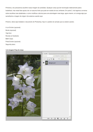Primeiros, nós precisamos escolher nossa imagem de candidato. Qualquer coisa que tem iluminação relativamente plana

trabalhará, mas nesta fase ajuda a ter um assunto forte que pode ser isolado de seu ambiente. Em parte 2, nós legamos conversa

sobre escolhas mais detalhadas, e como modificar a técnica para uma abordagem mais larga. agora mesmo, só consiga algo que

semelhante a imagem de origem nós estamos usando aqui.



Próximo, deixe seja instalado o documento de Photoshop. Aqui é o pedido de camada que eu estarei usando:



A cor Encher (opcional)

Borda (opcional)

Viga leve

Revista w/ Gradiente

B&W Cópia

Preta Encher (opcional)
Segundo pIano


1) A imagem Prep & Limpa
 