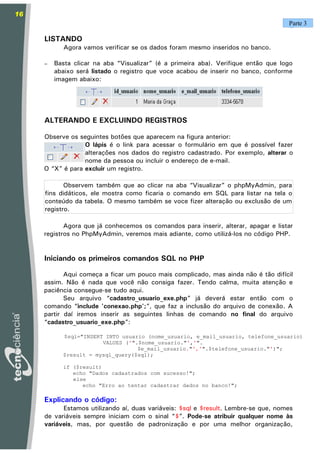 16
                                                                                    Parte 3

     LISTANDO
            ...