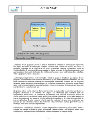 Apostila programao orientada a objeto no abap | PDF