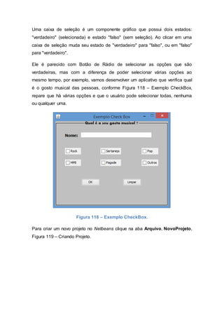 Apostila programação visual usando java e netbeans | DOCX