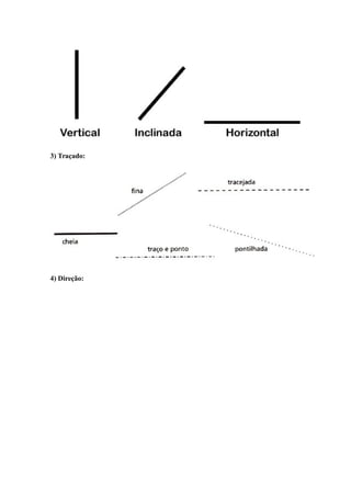 3) Traçado:
4) Direção:
 