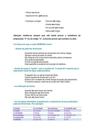 Apostila regencia nominal