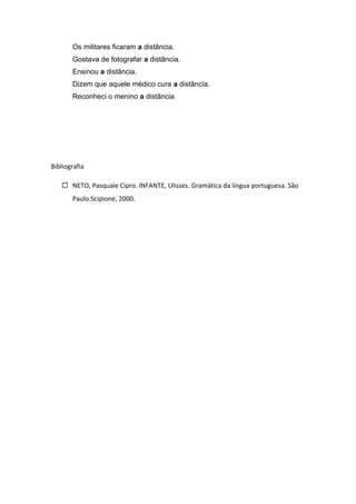 Apostila regencia nominal