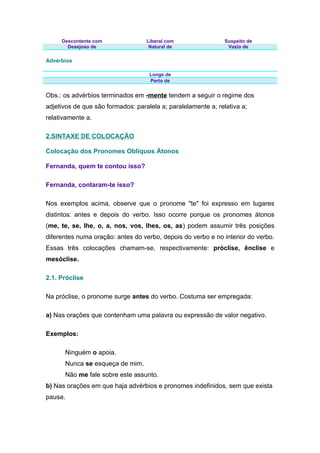 Apostila regencia nominal