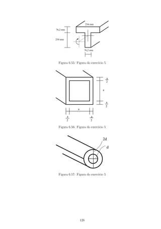 254 mm
254 mm
76,2 mm
76,2 mm
Figura 6.55: Figura do exerc´ıcio 5
a
a
a
a
aa
2 2
2
2
Figura 6.56: Figura do exerc´ıcio 5
d
2d
Figura 6.57: Figura do exerc´ıcio 5
126
 