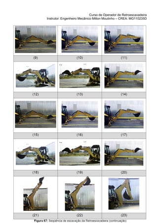 Curso de Operador de Retroescavadeira
Instrutor: Engenheiro Mecânico Milton Moutinho – CREA: MG110235D
MSM Cursos Profissionalizantes / (31)3681-2566 ou 9802-1949
Rua Ester Pinto de Matos, 78 – Bairro Sobradinho – Lagoa Santa – MG
Além Paraíba – (32) 98877-2967 / 9320 98859-5058
www.msmconsultoriadaqualidade.com / msmqualidade@uai.com.br
 