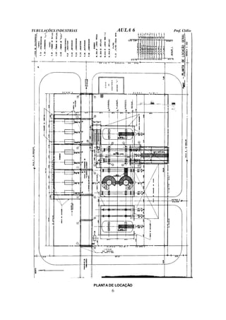 TUBULAÇÕES INDUSTRIAS AULA 6 Prof. Clélio
6
PLANTA DE LOCAÇÃO
 