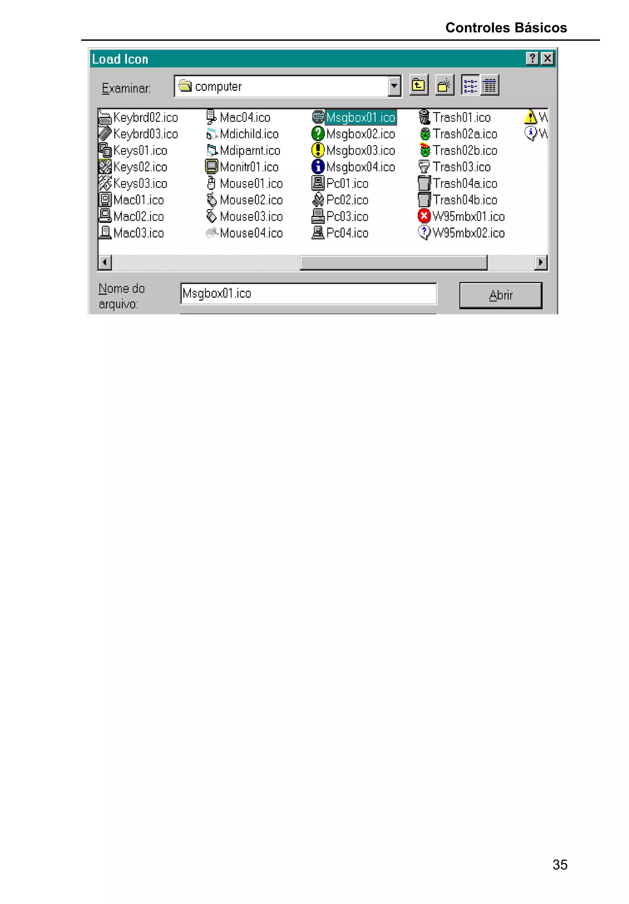 Controles Básicos
35
 