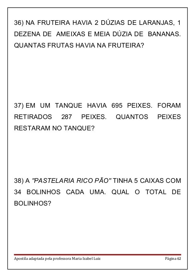 Probleminha de matemática