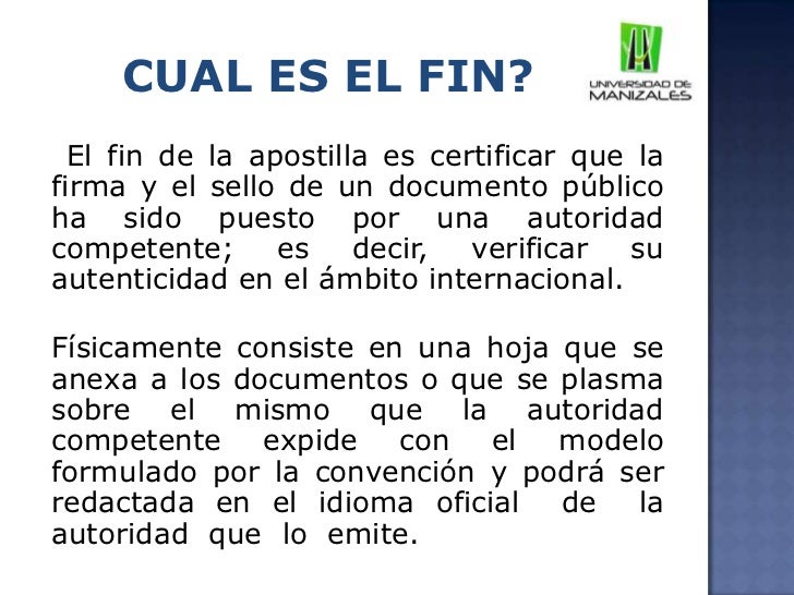 Apostilla convenio de la haya