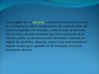 What is Apostille definition? How to Apostille a document