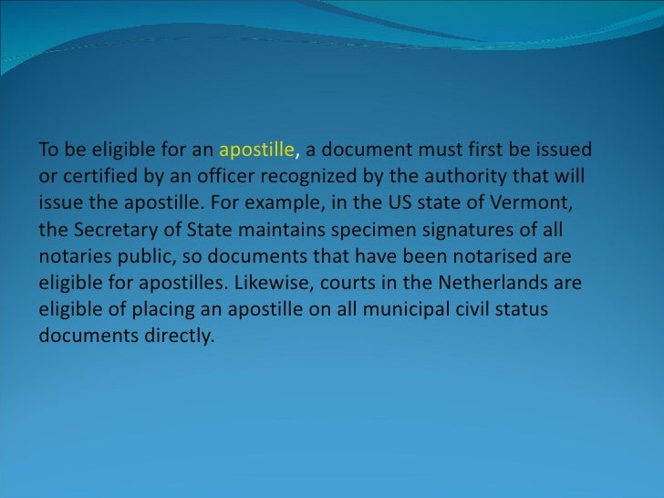 apostille definition