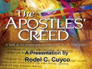 A Presentation by
Rodel C. Cuyco
 