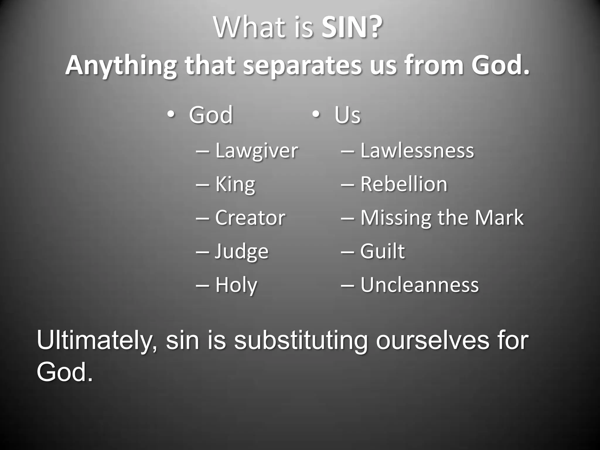 Apostles Creed Session Fifteen The Forgiveness Of Sin Ppt