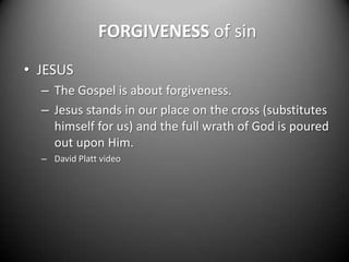 Apostles Creed Session Fifteen The Forgiveness Of Sin Pptx
