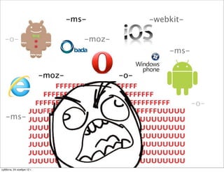 -ms-             -webkit-

  -o-                                 -moz-
                                                        -ms-


                           -moz-              -o-


                                                               -o-
   -ms-




суббота, 24 ноября 12 г.
 
