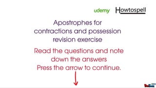 apostrophe revision slides