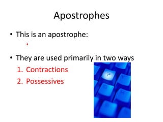 Apostrophes | PPTX
