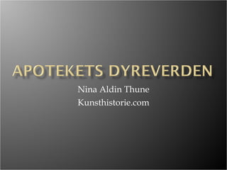 Nina Aldin Thune Kunsthistorie.com 
