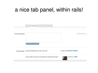 a nice tab panel, within rails! 
