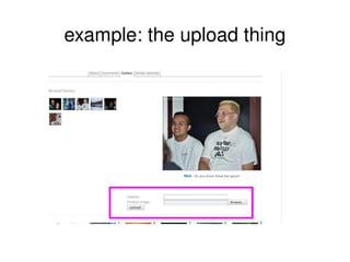 example: the upload thing 