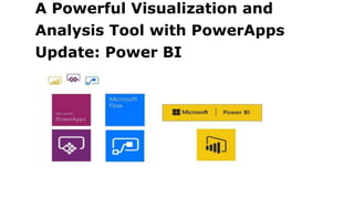A Powerful Visualization and
Analysis Tool with PowerApps
Update: Power BI
 