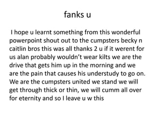 A powerpoint about alan cumming | PPTX