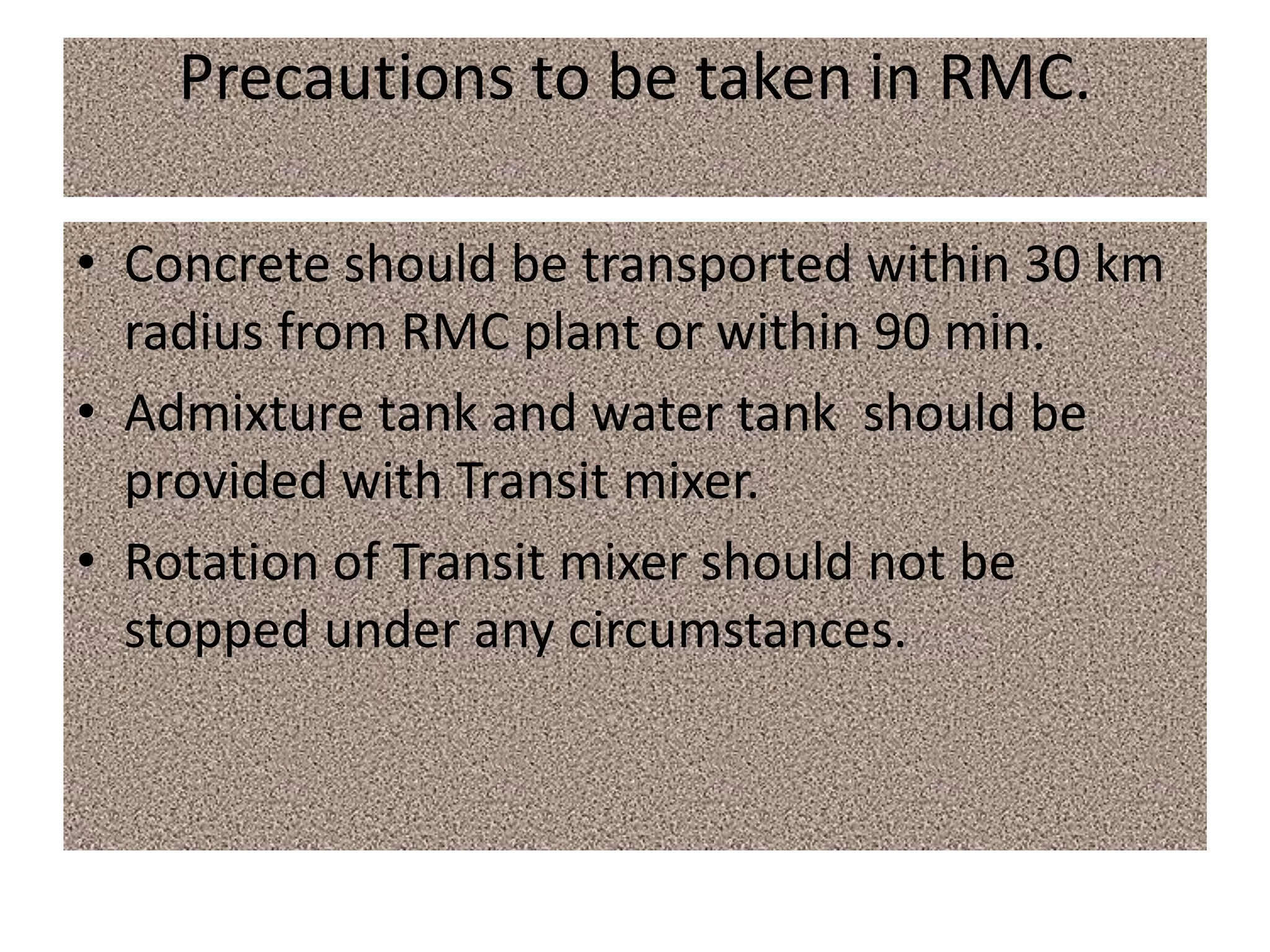 vilas nikam - concrete technilogy A power point presentation on rmc | PPTX
