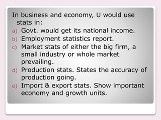 A power point presentation on statistics | PPTX
