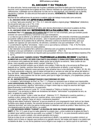 Apoyo biblico conciso para seleccionar ancianos en la iglesia de cristo ...