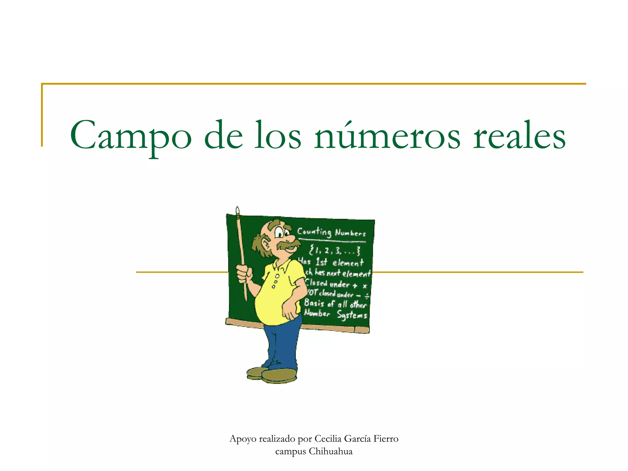 Apoyo campo de los números reales, presentación | PPT | Physics | Science