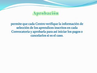 Se abrirá entonces una pagina en la que encontrara información general sobre los apoyos e información para los que ya son beneficiariosINDICACIONES PARA INSCRIBIRSE
