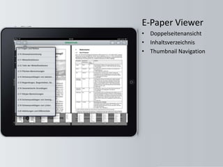 E-Paper ViewerDoppelseitenansichtInhaltsverzeichnisThumbnail Navigation