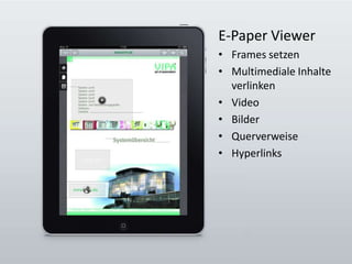 E-Paper ViewerFrames setzen Multimediale Inhalte verlinken VideoBilderQuerverweiseHyperlinks