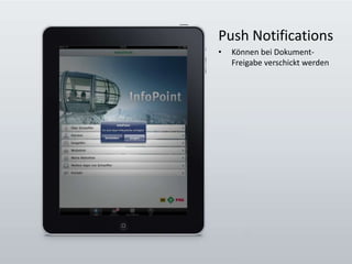 Push NotificationsKönnen bei Dokument-Freigabe verschickt werden