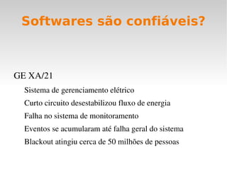 Software em todo lugar Aviões 