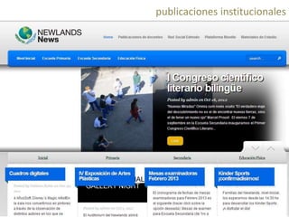 publicaciones institucionales

 