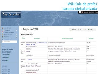 Wiki Sala de profes
carpeta digital privada

 
